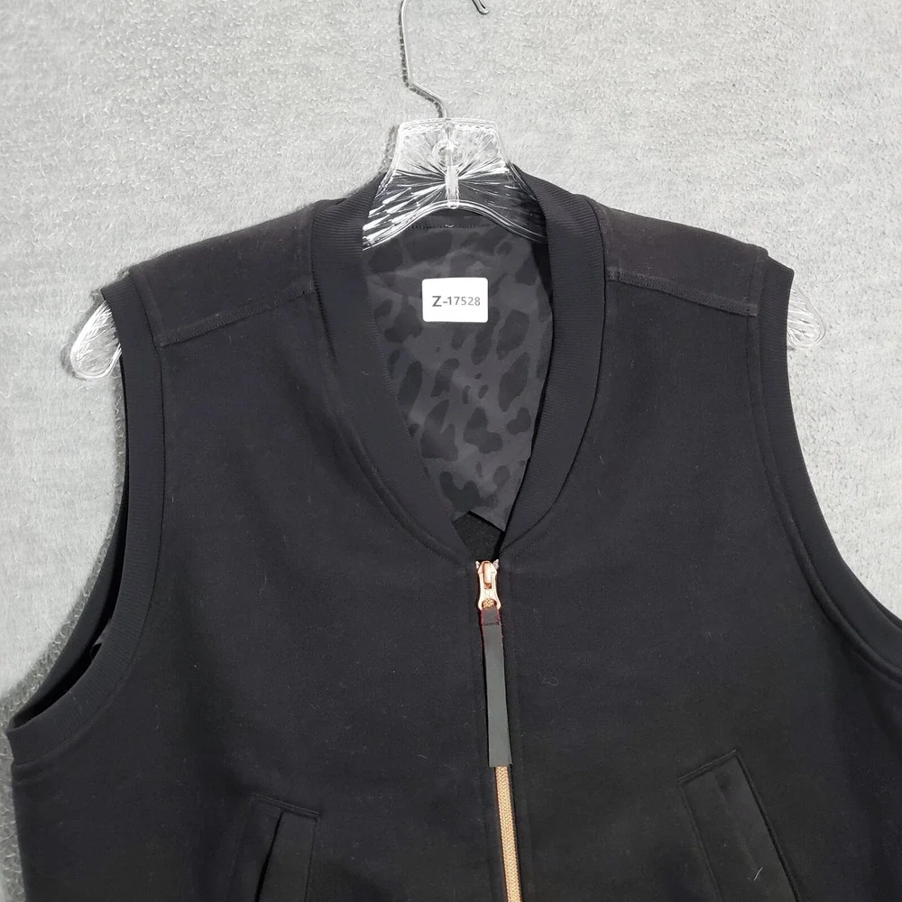 Lululemon Women Jacket 8 Black‎ Departure Sleeveless Vest Full Zip